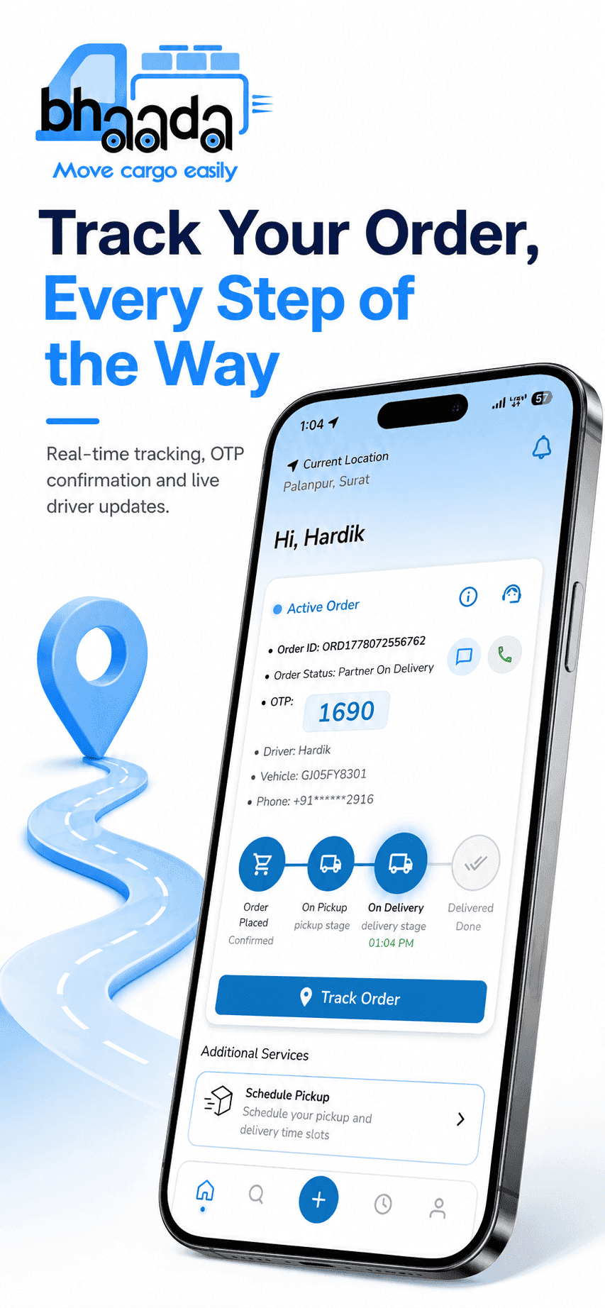 Bhaada customer app