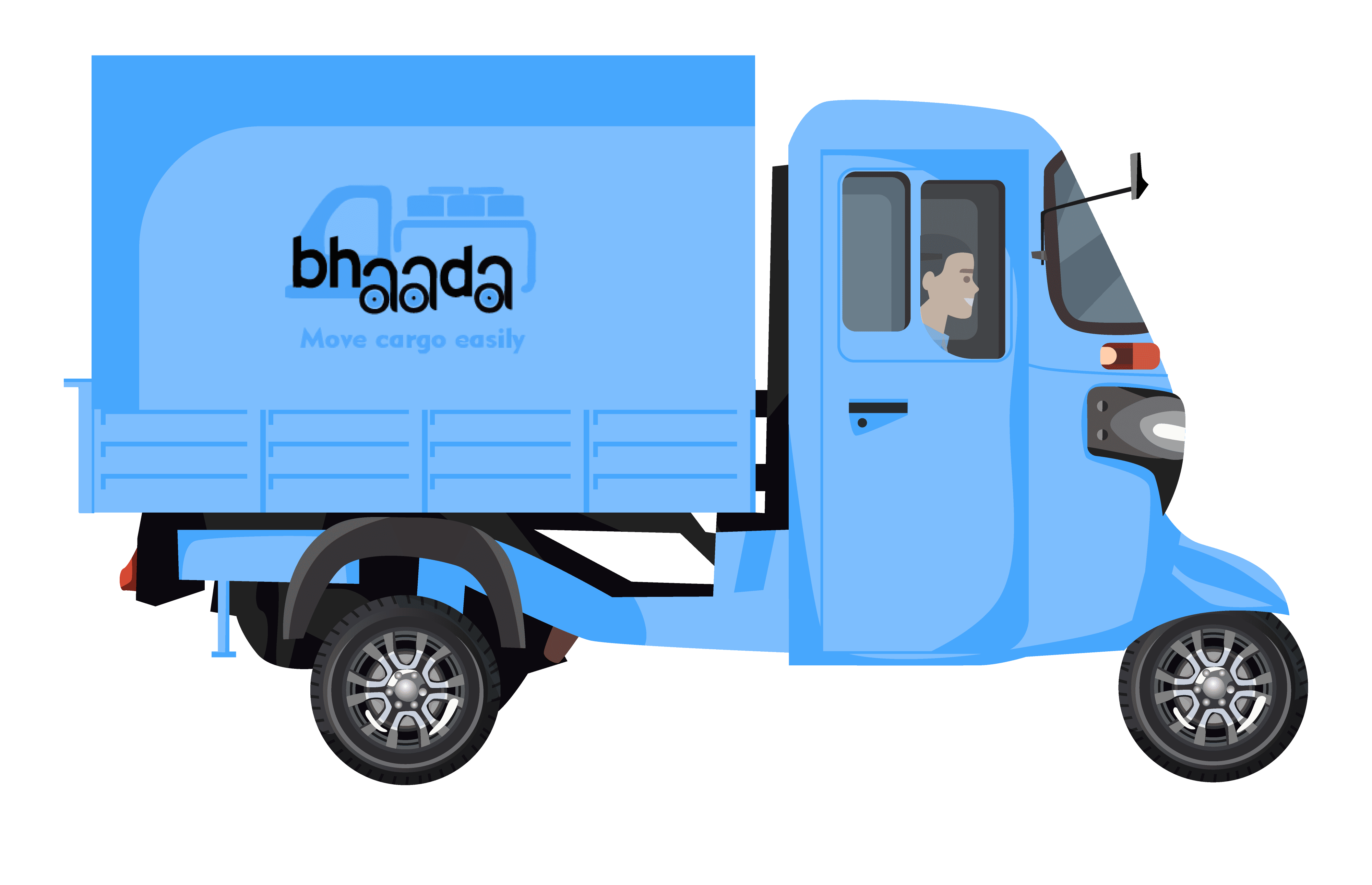 Branded fleet illustration for the services hero section